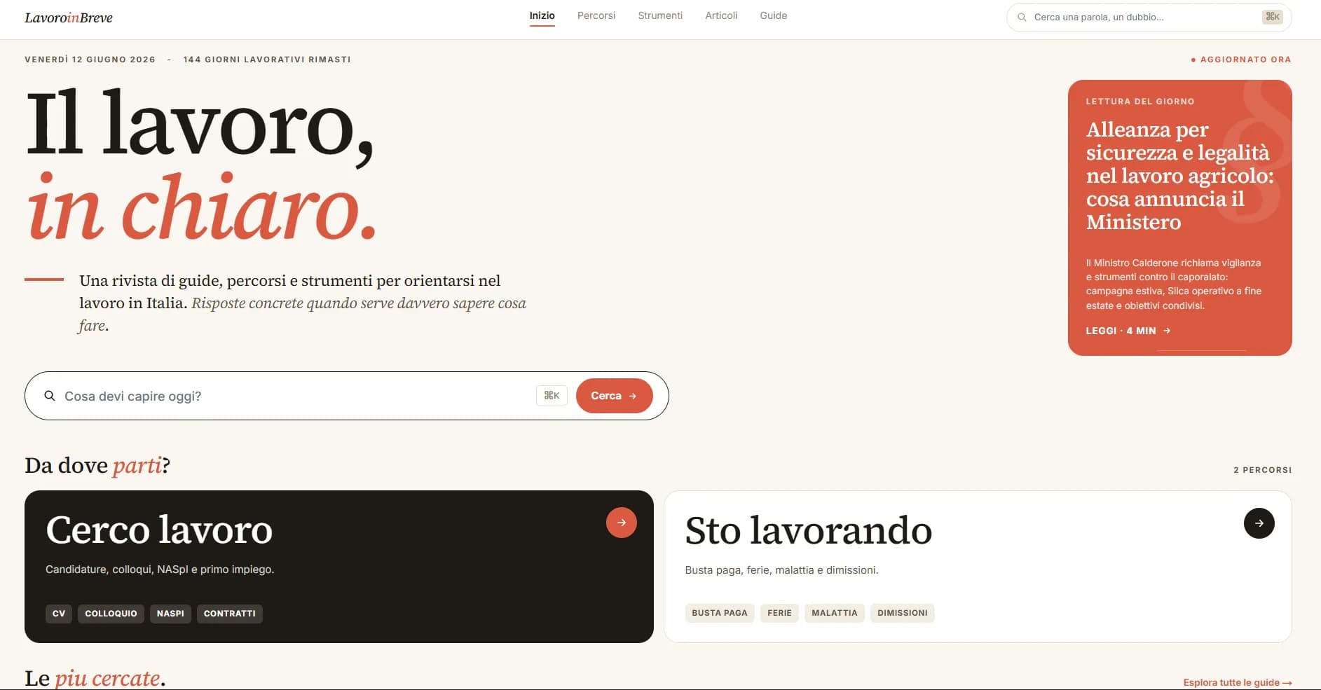 Lavoro in Breve